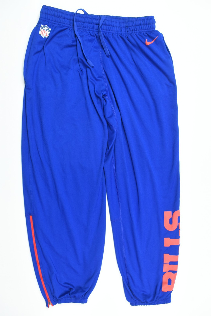 Nike OnField Buffalo Bills Sweatpants Joggers Mens XL Blue Pull-On Tapered Gym